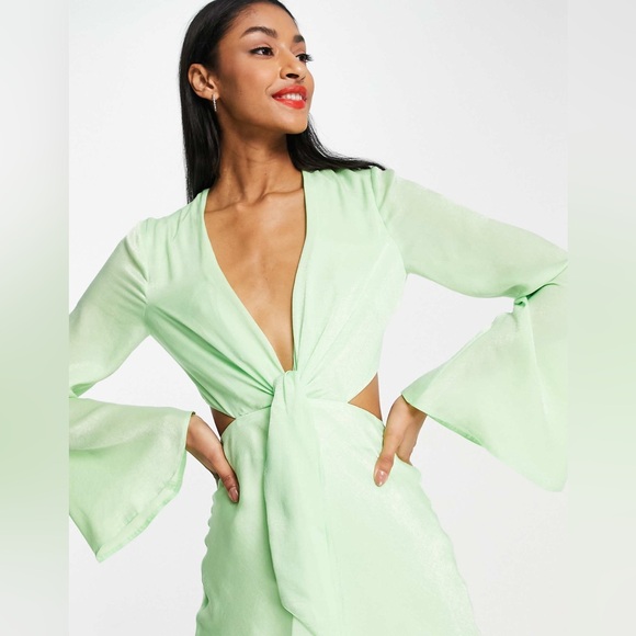 ASOS Green Dress NWT - Picture 2 of 11